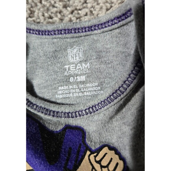 Baby Bodysuit 2 set Minnesota NFL Vikings MLB Twins body onesie snap 0-3 months - Picture 3 of 4